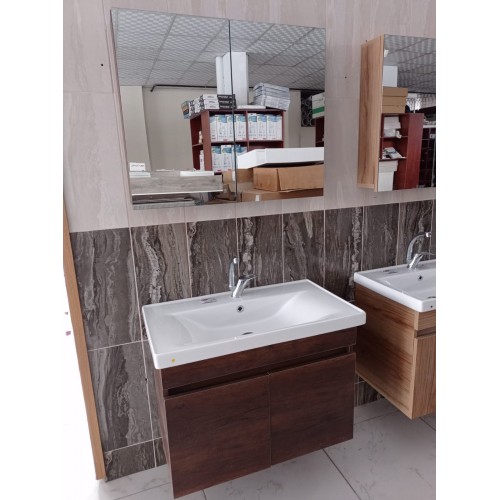 BANYO DOLAP ASMA BERLİN CEVİZ KARE 80 CM 