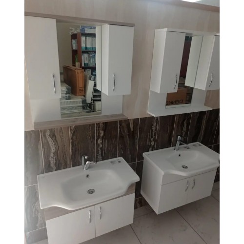 DENKO AKYAZI 80 CM BANYO DOLABI TAKIM